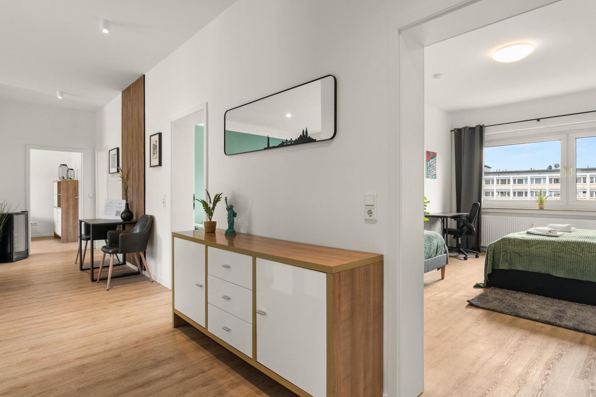 Homely-Apartment Manhattanart, Zentral, Parkplatz, Billard,Ps4, Dart, Balkon บีเลอเฟล์ด ภายนอก รูปภาพ